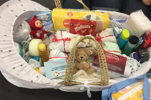 Moses baskets are made up of essential supplies for babies and new mothers who are in financial difficulty or fleeing from domestic violence.