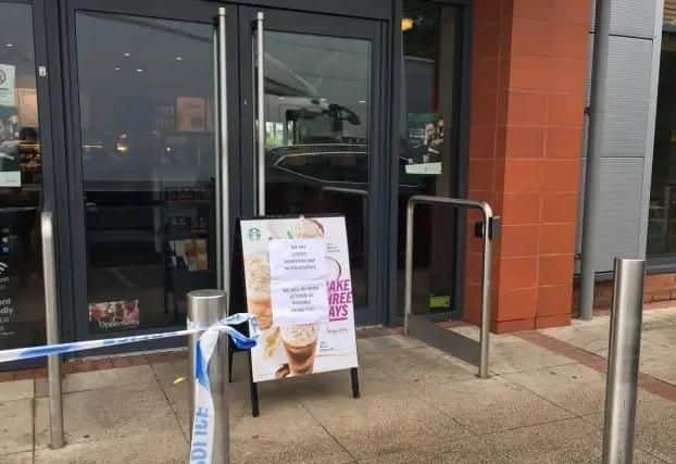 Robbers stormed into Starbucks at the St James Retail Park in Towcester Road at 5am one August morning...unaware armed police were in drive-thru ordering coffee. One man was arrested following a chase.