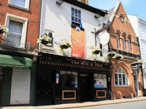 We had to have at least one pub from the town centre. The Wig and Pen is a lively old tavern with a huge line-up of ales and gins.