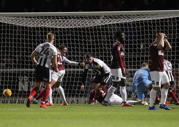The Cobblers conceded a late equaliser in the 2-2 draw with Grimsby Town
