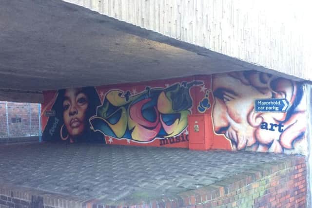 The first mural in the plan was completed earlier this month.