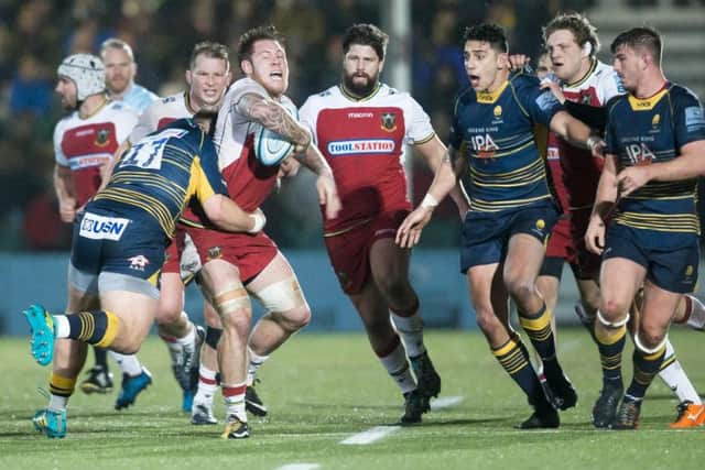 Teimana Harrison was in the thick of the action once again