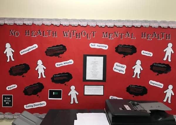 Pictures show inside the HUB at Prince William School.