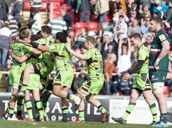 Saints claimed a long-awaited win at Welford Road in January