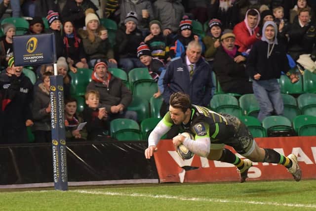 Ben Foden dived over for a stunning try in the victory against Clermont Auvergne in January