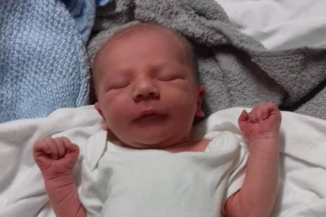 Stanley was the first baby to be born at NGH this year.