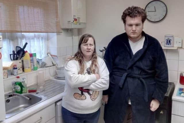 Michelle Thompson and son Declan