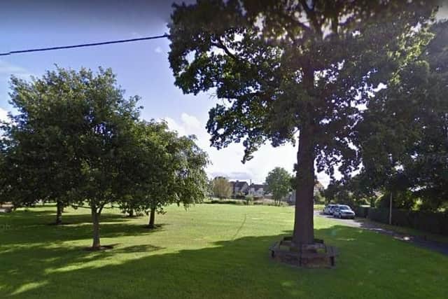 A new road with the application will lead onto The Green