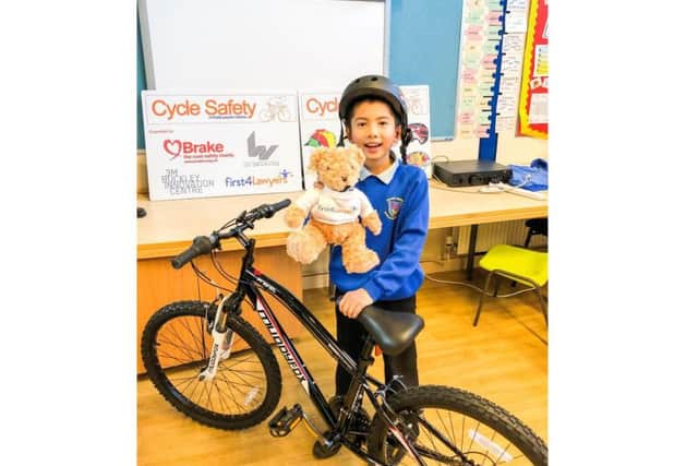 Talented Andrew winning safety helmet design was picked out of over 4,500 entries.