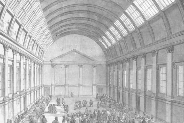 Constructed originally as a building where farmers could sell corn, the hall was built at a cost of 8,000 and was 59ft high. It was envisaged that concerts would be held in the hall.