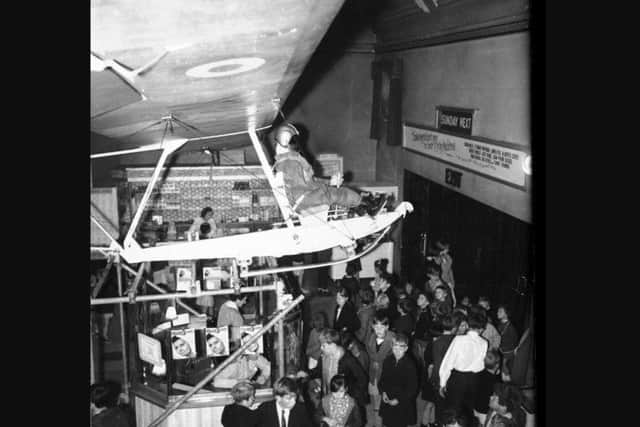 Bought by the Rank organisation, the cinema became the Odeon in 1964. This photo was taken in the foyer on August 13, 1966 before Those Magnificent Men in Their Flying Machines.