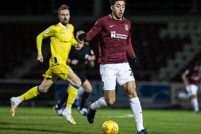 Matt Crooks was part of a strong Cobblers side that took on Bristol Rovers in the Checkatrade Trophy on Tuesday night. Pictures: Kirsty Edmonds