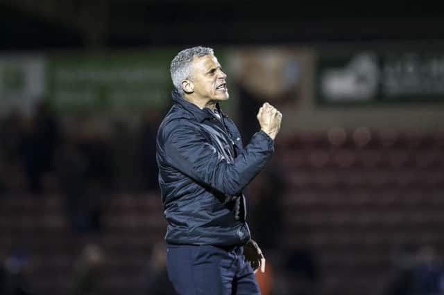 Keith Curle enjoyed Saturday's win over Carlisle... Picture: Kirsty Edmonds