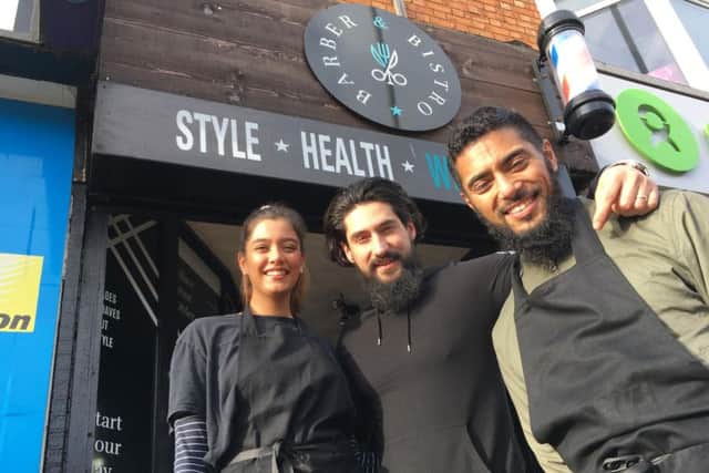 Barber and Bistro opened its doors in Alexandra Terrace last week.