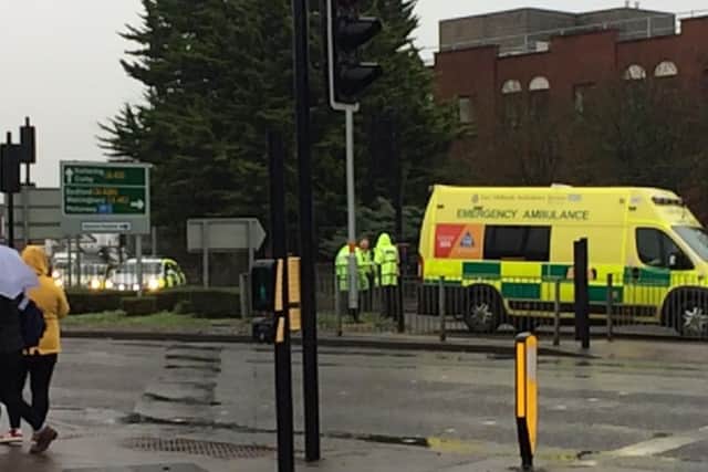 The incident took place just before 2pm.
