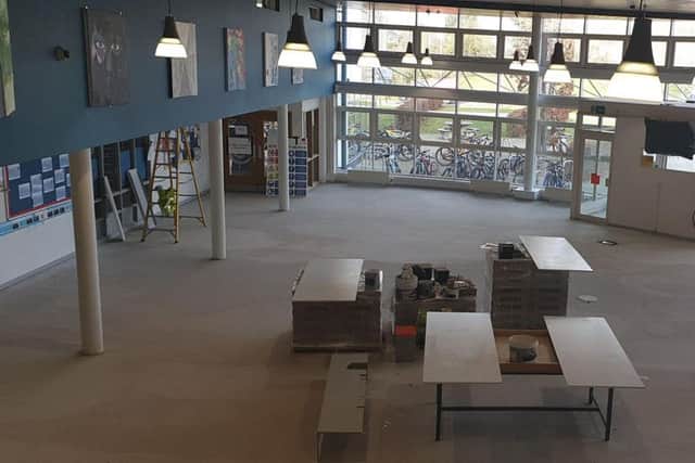 Refurbishment work is taking place in the sixth form centre. This area will be carpeted and operational for the sixth form open evening on January 24.