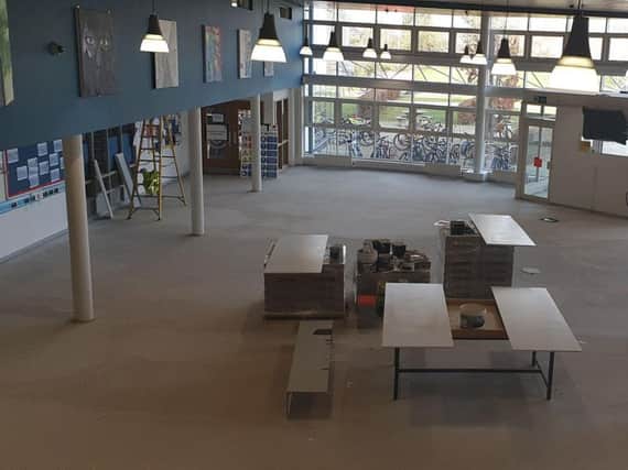 Refurbishment work is taking place in the sixth form centre. This area will be carpeted and operational for the sixth form open evening on January 24.