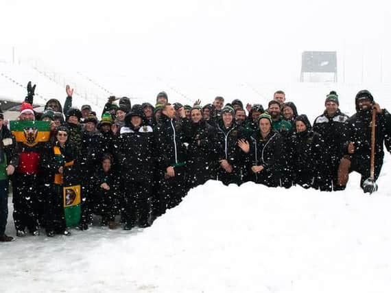 Saints' game at Timisoara Saracens in December was cancelled due to heavy snow