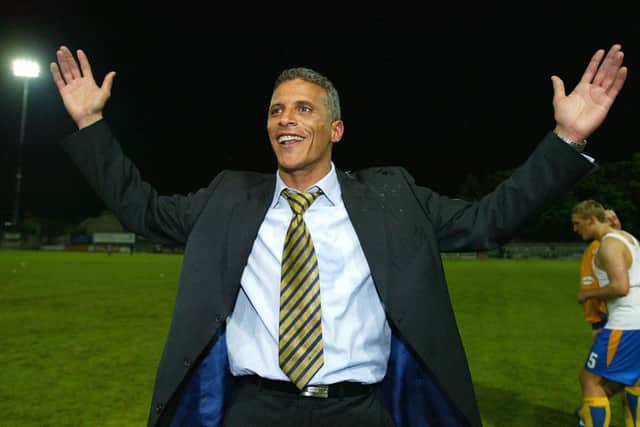 Keith Curle enjoys Mansfield's play-off win over the Cobblers