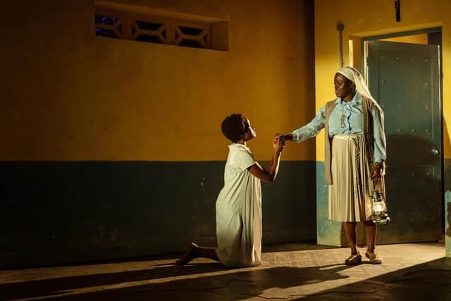 Pepter Lunkuse as Marie-Clare and Michelle Asante as Sister Evangelique. Picture: Manuel Harlan