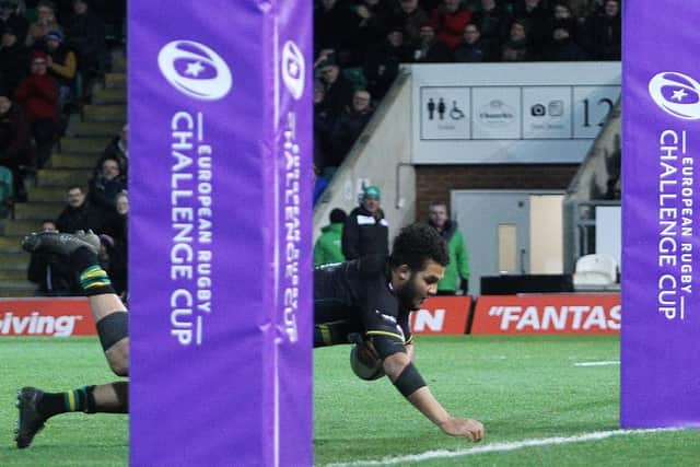 Lewis Ludlam scored one of Saints' 17 tries (pictures: Sharon Lucey)