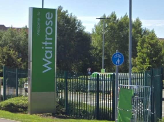 Police arrived at the cash machine outside Waitrose, near Wootton, to find someone had caused 16,000 worth of damage using an disc cutter.