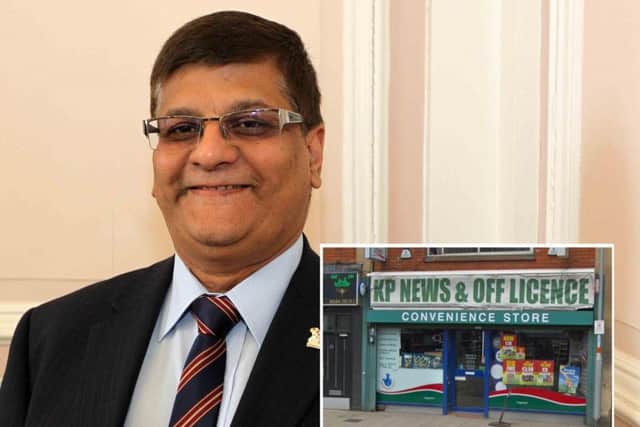 Councillor Suresh Patel's family's business was fined 1,500 following a test purchase operation.