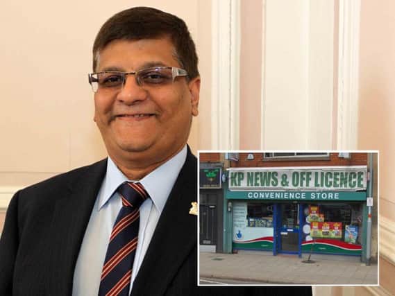 Councillor Suresh Patel's family's business was fined 1,500 following a test purchase operation.