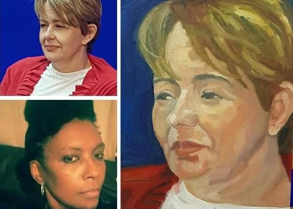 Rubertine (bottom left) will feature on Sky Art's search for Portrait Artist of the Year.