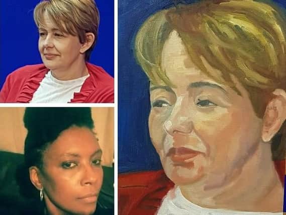 Rubertine (bottom left) will feature on Sky Art's search for Portrait Artist of the Year.