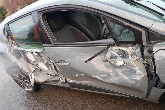 Pictures show the extent of the damage in the aftermath of the incident.