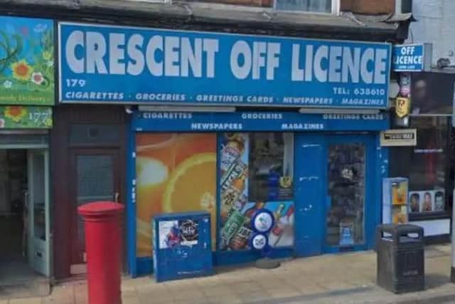 The off-licence is on Wellingborough Road
