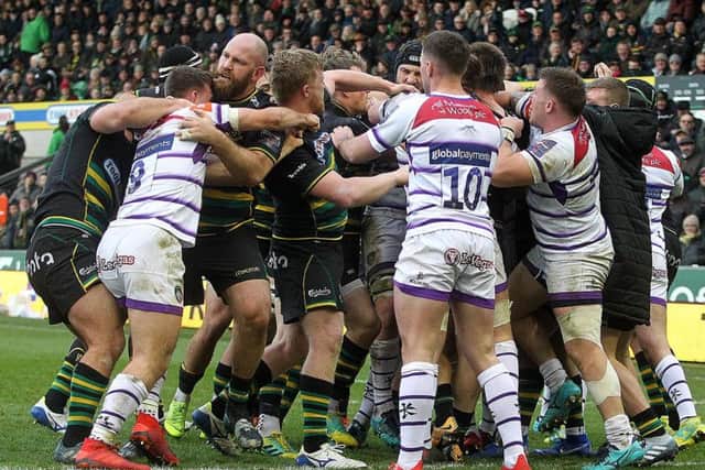 There were the standard derby-day scraps