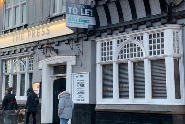 The Press, in Abington Square, has closed down.