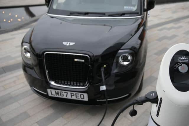 The council is looking at installing electric charging points for taxis in the town centre