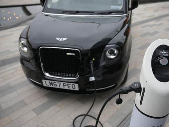 The council is looking at installing electric charging points for taxis in the town centre