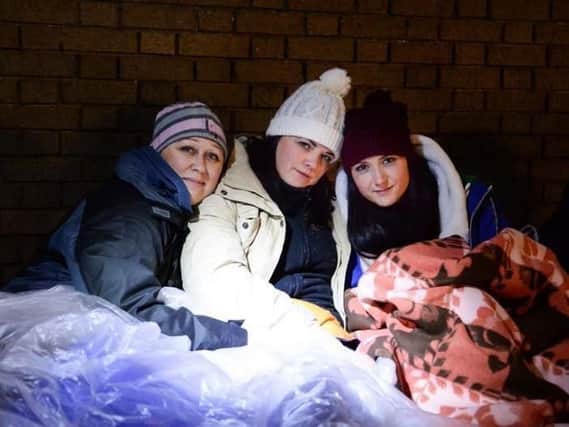 Those who have slept out raised 40,000 in 2017 and 50,000 last year, all for Northampton's Hope Centre.