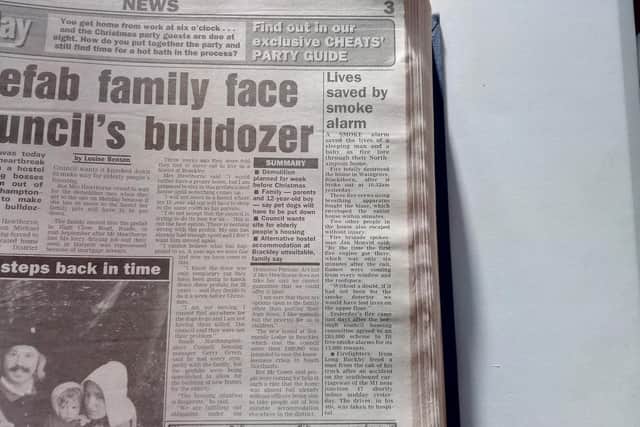 The article about the fire in the Chron the following day