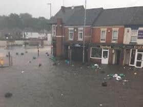 The floods in St Leonard's Road reached 900mm in depth in places.