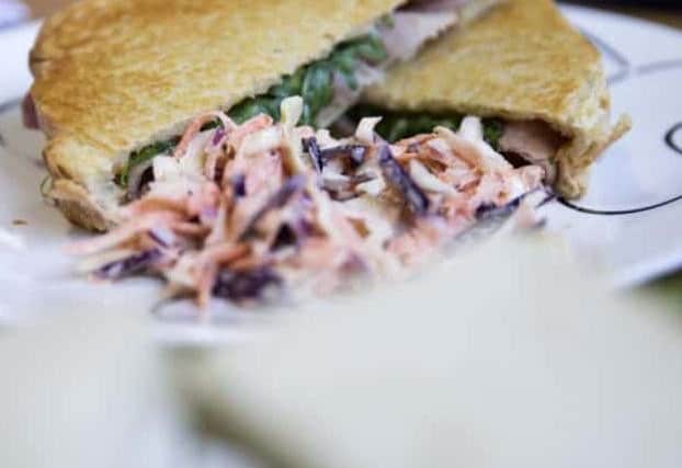 The cafe offers diners a tasty menu - with sandwiches and toasties all made with artisan bread baked on site.