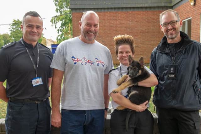 New puppies are being trained to become specialist sniffer dogs.