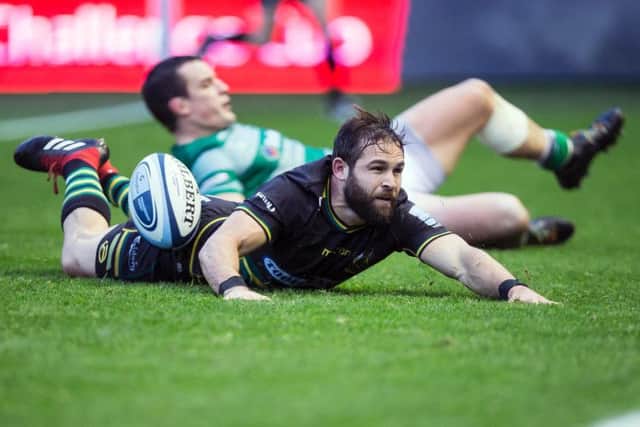 Cobus Reinach scored twice in Saints' 16-14 league defeat to Newcastle Falcons at Franklin's Gardens in December (picture: Kirsty Edmonds)
