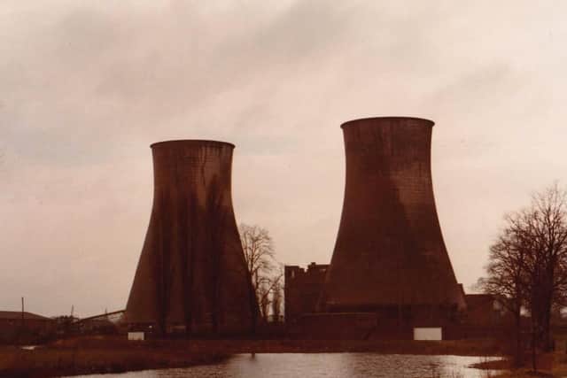 The cooling towers overlooking Midsummer Meadows