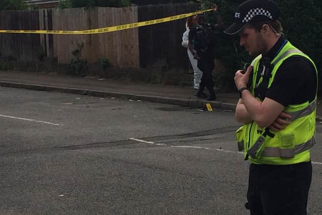 Police found a lock knife, a balaclava and a spanner in the gardens around Brookfield Road after the incident.