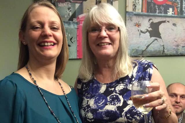 Sue Willmer (right) with her youngest daughter, Rachel
