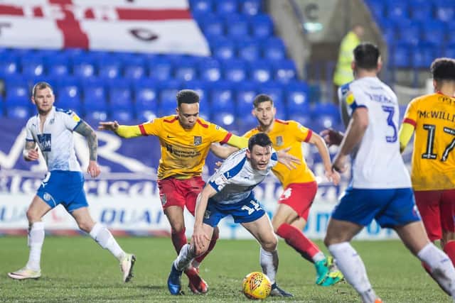 Shay Facey keeps his eyes on the ball
