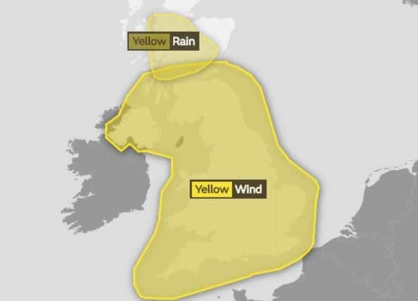 By Friday must of the UK will experience bad weather