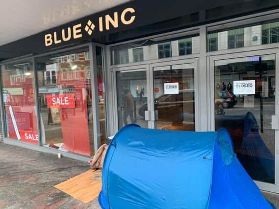 Blue Inc in Abington Street has now closed