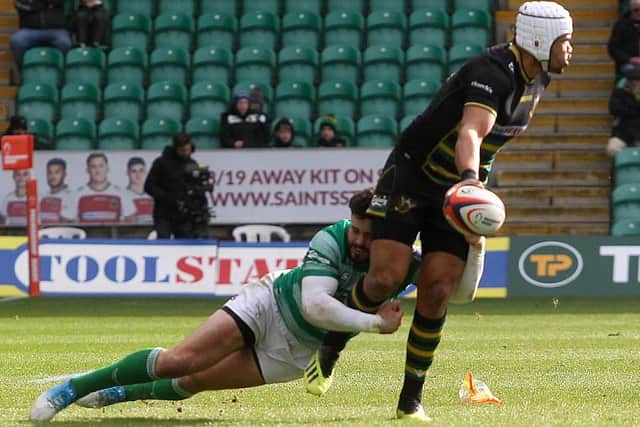 Luther Burrell was in the thick of the action