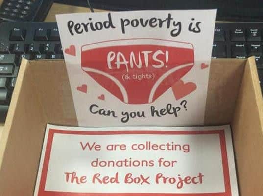 The project is to keep young women in school instead of missing their education, if they can't afford sanitary items.